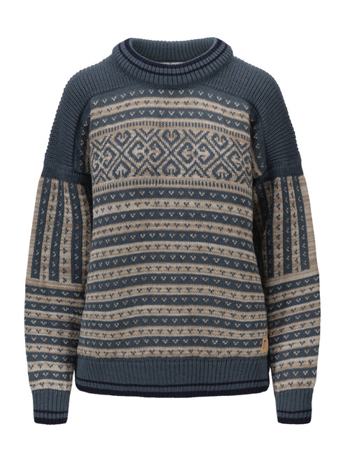 Dale of Norway - Ramberg Women's Crewneck Sweater: Steel/Marine/Mountainstone, 96141-H00_Product
Photo Credits: Dale of Norway