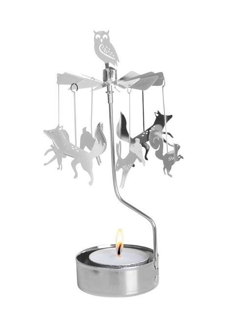Swedish Votive Spinner - Forest Animals, Silver (90-AN300)_product