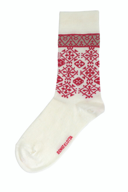 Merino Wool Socks -Fjallnass, White (710.804)