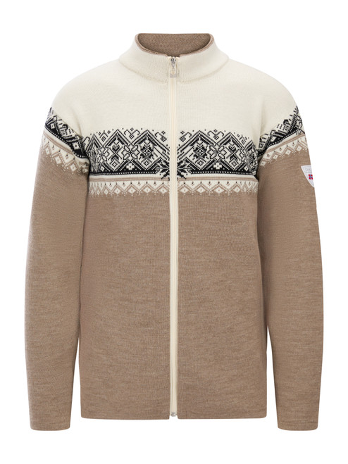 Dale of Norway - Moritz Men's Cardigan Sweater: Mountainstone/Off White/Black, 85851-P00 _product
Photo credits: Dale of Norway
Dale of Norway Moritz Men’s Cardigan in Mountainstone Off White Black – full zip merino wool Norwegian ski sweater with Nordic pattern