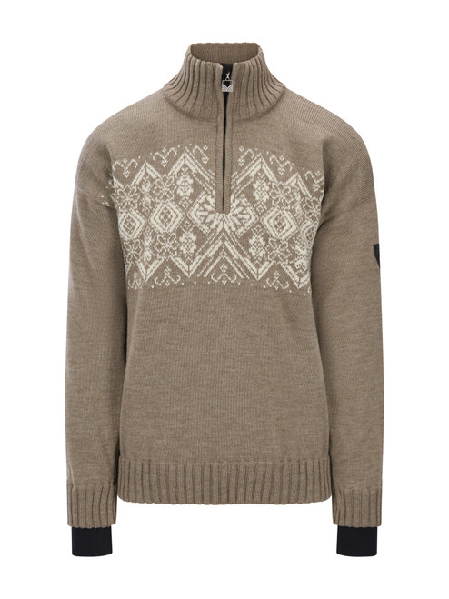 Dale of Norway - Roset Men's Windproof Sweater: Mountainstone/Off White, 96311-P00_product
Photo credits: Dale of Norway
Dale of Norway Roset Men’s Windproof Sweater in Mountainstone Off White – Norwegian wool sweater with windproof lining and Nordic pattern