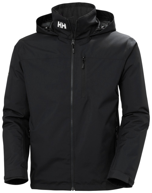 Helly Hansen - Men's Crew Hooded Midlayer Sailing Jacket 2.0: Black, 34442-990_Product front
Men's waterproof jacket insulated with fleece lining