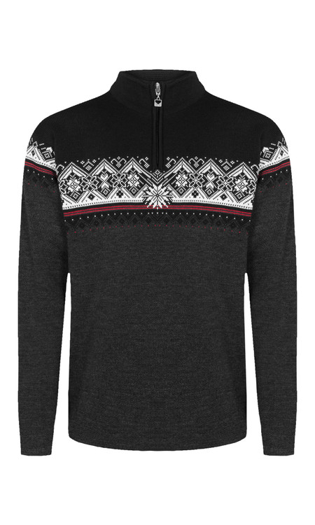 DALE OF NORWAY ニット Dale of Norway - Moritz Men's 1/4 Zip Sweater: Dark Charcoal