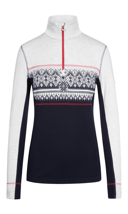Dale of Norway - Moritz Women's Base Layer Sweater: Navy/White