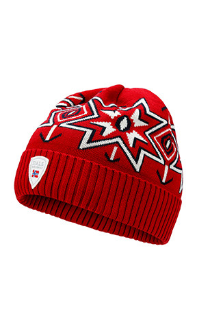 Dale of Norway - Olympia Kids Hat: Raspberry/Off White/Navy, 49081