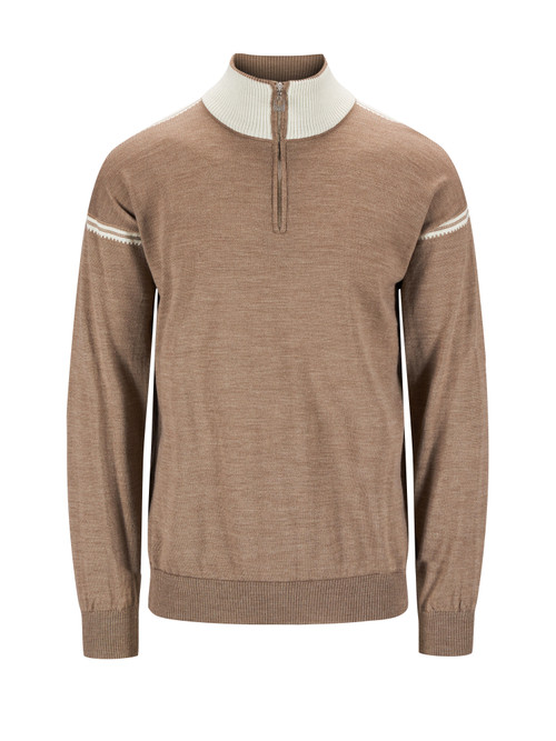 Dale of Norway - Sandvik Men's 1/4 Zip Sweater: Mountainstone/Off