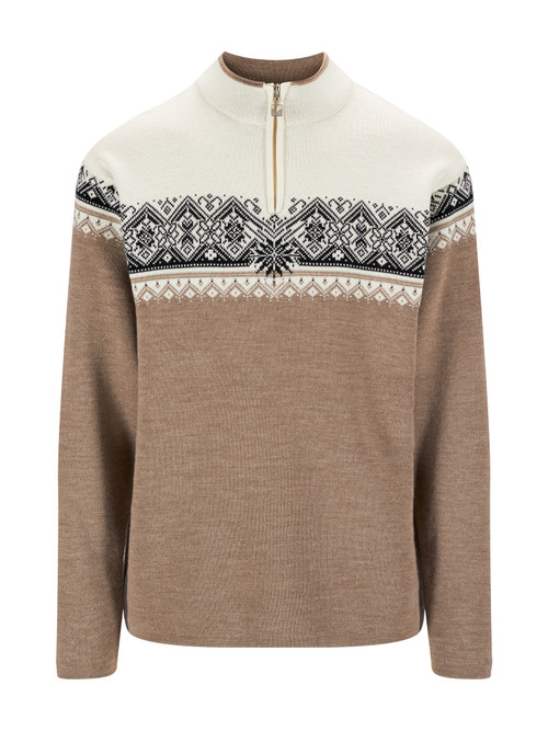 Dale of Norway - Moritz Men's 1/4 Zip Sweater: Mountainstone/Off