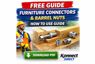 Furniture Connectors & Barrel Nuts Explained | How to Use Guide