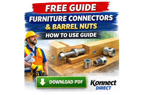Furniture Connectors & Barrel Nuts Explained | How to Use Guide