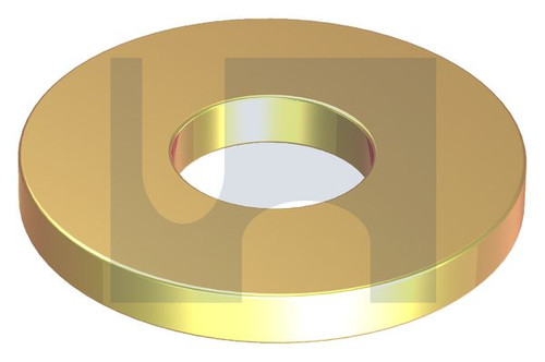 FLAT RND SAMPSON WASHER | Hardened Steel | F436 HARD ZYP WASH: 1/2 X27.35 (Zinc Yellow Passivate)