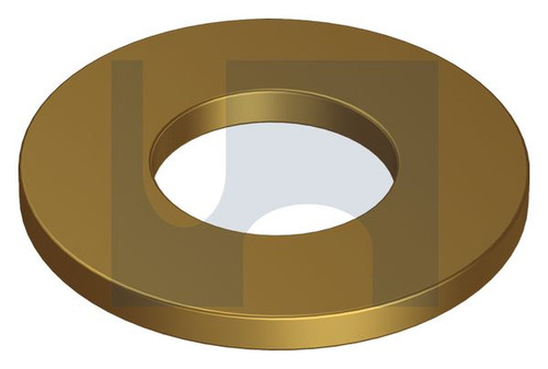 FLAT RND WASHER | Brass | BRASS RND WASHER: 5/16 X 5/8 (Brass)