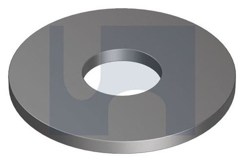 LARGE FLAT RND SUPA WASHER | Mild Steel | PLN LRG RND SUPA WASH: M12 X32 (Plain)