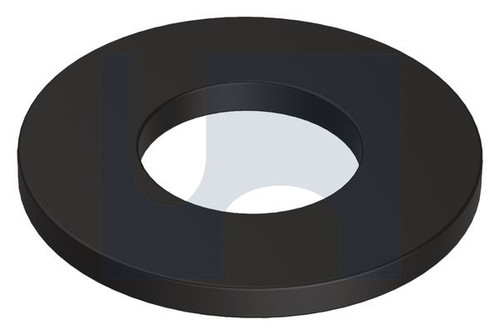 FLAT RND WASHER | Mild Steel | ZBP M/S RND WASH: M3 X 7.0 (Zinc Black Passivate)
