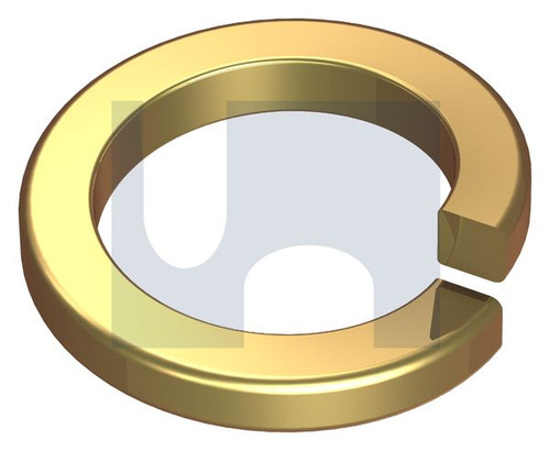 SPRING WASHER SQ SECTION | Spring Steel | ZYP HEC7980 SPRING WASH: M10 (ZINC YELLOW PASSIVATE)