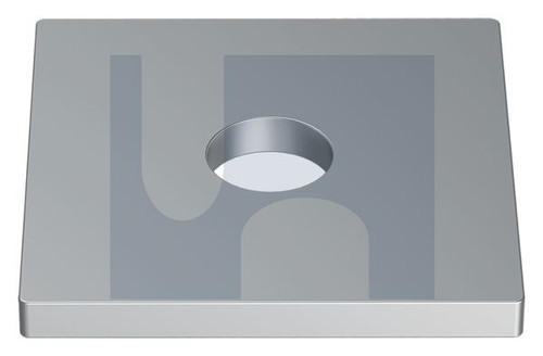 SQUARE WASHER | 316 Stainless | 316 SQ WASHER: M36 100X100X6 (316 STAINLESS)