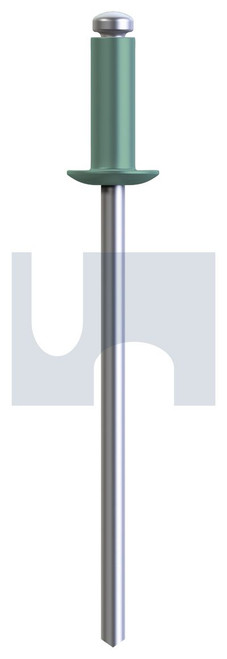 RIVET DOME HEAD OPEN | Aluminium 5052 / Zinc Steel | RIV 5052 AS WI DOM OPEN: #43 (WILDERNESS (RIVERGUM))