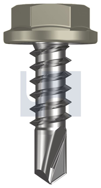 METAL SDS FLANGED HEX HEAD | C1022 Hardened | CL4 BU MET FLG HX:10-16X 16 (BUSHLAND - CL4)