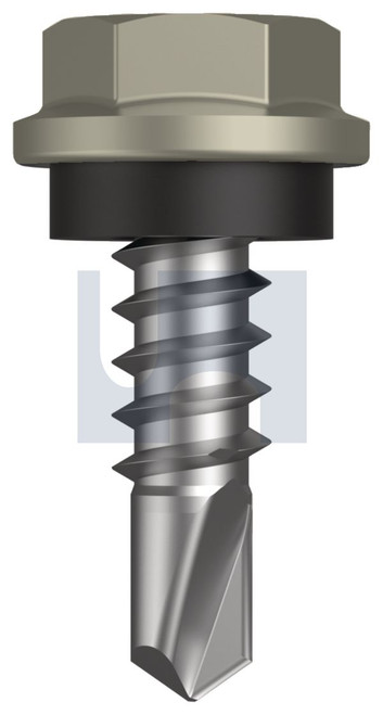 METAL SDS HEX HEAD + WASHER | C1022 Hardened | CL4 BU MET SEAL HX:10-16X 16 (Class 4)