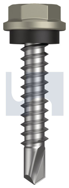 METAL SDS HEX HEAD + WASHER | C1022 Hardened | CL4 BU MET SEAL HX:10-16X 25 (Class 4)