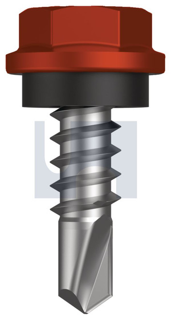 METAL SDS HEX HEAD + WASHER | C1022 Hardened | CL4 HE MET SEAL HX:10-16X 16 (Class 4)