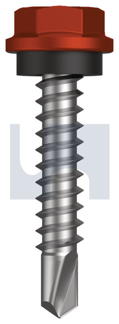 METAL SDS HEX HEAD + WASHER | C1022 Hardened | CL4 HE MET SEAL HX:10-16X 25 (HEADLAND (MAPLE) -CL4)