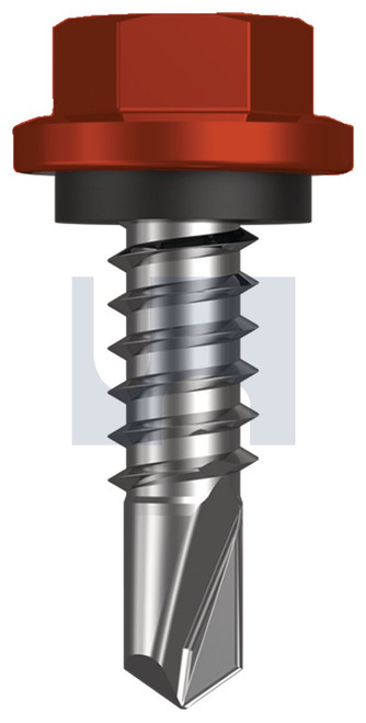 METAL SDS HEX HEAD + WASHER | C1022 Hardened | CL4 HE MET SEAL HX:14-14X 22 (HEADLAND (MAPLE) -CL4)