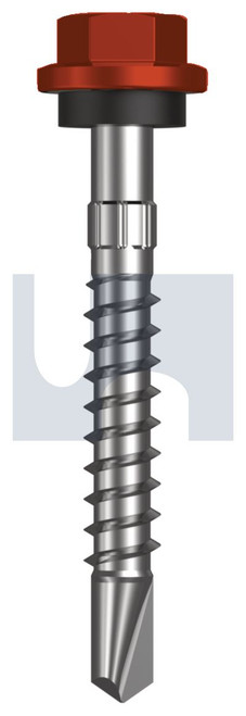 METAL SDS HEX HEAD + WASHER | C1022 Hardened | CL4 HE MET SEAL HX S:14-10X 50