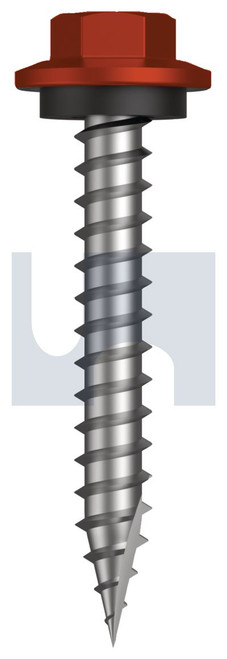 TYPE 17 HEX HEAD + WASHER | C1022 Hardened | CL4 HE T17 SEAL HX:12-11X 40 (HEADLAND (MAPLE) -CL4)