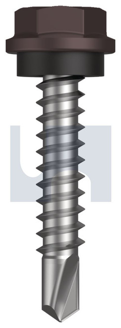 METAL SDS HEX HEAD + WASHER | C1022 Hardened | CL4 LO MET SEAL HX:10-16X 25 (Class 4)