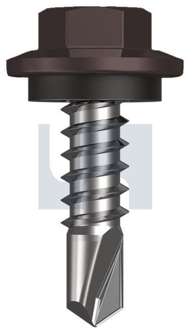 METAL SDS HEX HEAD + WASHER | C1022 Hardened | CL4 LO MET SEAL HX:12-14X 20 (Class 4)