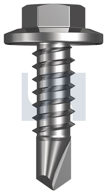 METAL SDS 5/16AF FLANGED HEX | C1022 Hardened | CL4 MA MET 5/16AF HX:14-14X 22 (Class 4)