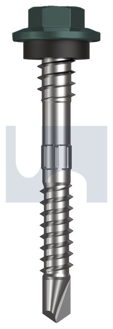 METAL SDS HEX + WASHER + XGRiP | C1022 Hardened | CL4 PL MET XGP HX S:12-14X 48 (PLANTATION - CL4)