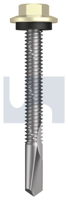 s500 SDS HEX HEAD + WASHER | C1022 Hardened | CL4 PR S500 SEAL HX:12-24X 50 (PRIMROSE - CL4)