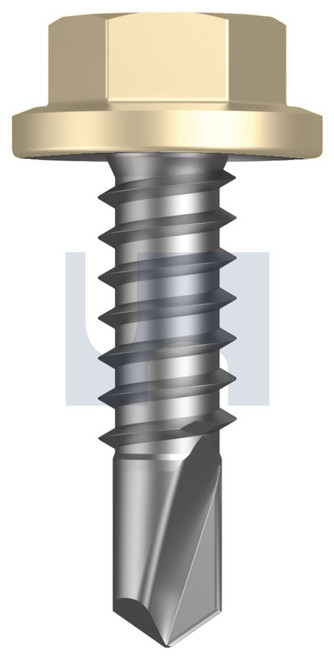 METAL SDS FLANGED HEX HEAD | C1022 Hardened | CL4 PR MET FLG HX:14-14X 22