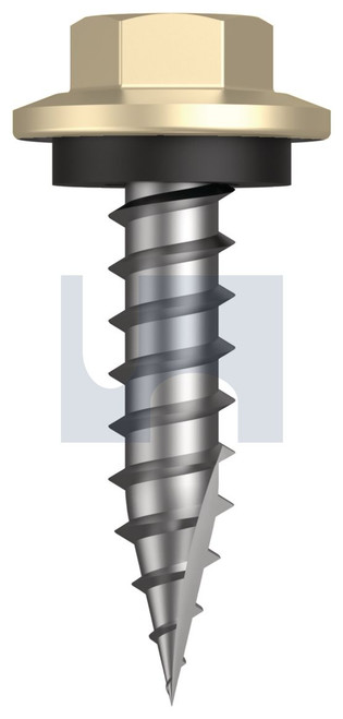 TYPE 17 HEX HEAD + WASHER | C1022 Hardened | CL4 PR T17 SEAL HX:12-11X 25 (PRIMROSE - CL4)