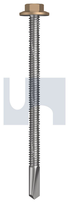 s500 SDS FLANGED HEX HEAD | C1022 Hardened | CL4 PT S500 FLG HX:12-24X 85 (PALE TERRACOTTA - CL4)