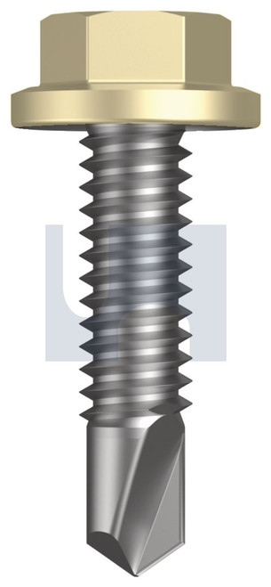 METAL SDS FLANGED HEX HEAD | C1022 Hardened | CL4 SA MET FLG HX:14-20X 25 (SANDBANK (STRAW) -CL4)