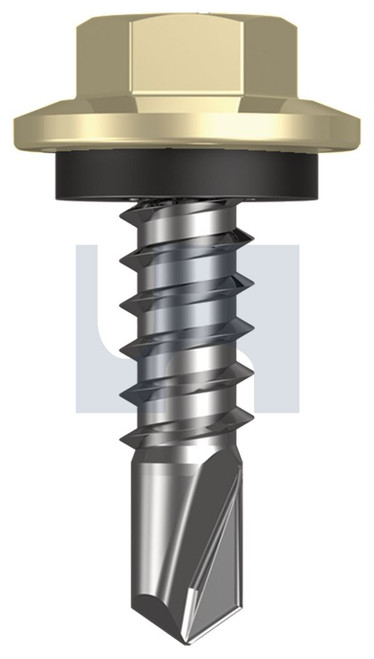 METAL SDS HEX HEAD + WASHER | C1022 Hardened | CL4 SA MET SEAL HX:12-14X 20 (Class 4)