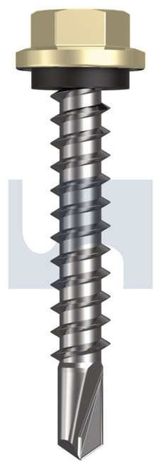 METAL SDS HEX HEAD + WASHER | C1022 Hardened | CL4 SA MET SEAL HX:14-10X 42