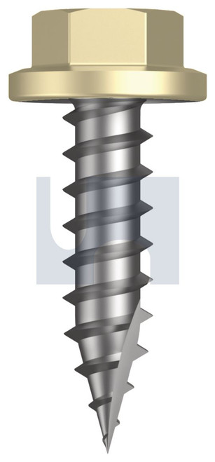 TYPE 17 FLANGED HEX HEAD | C1022 Hardened | CL4 SA T17 FLG HX:14-10X 25 (SANDBANK (STRAW) -CL4)