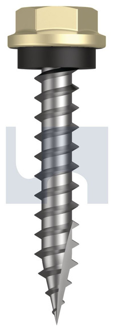 TYPE 17 HEX HEAD + WASHER | C1022 Hardened | CL4 SA T17 SEAL HX:10-12X 30 (SANDBANK (STRAW) -CL4)
