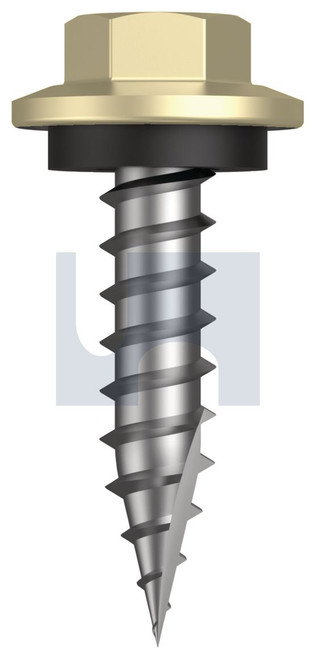TYPE 17 HEX HEAD + WASHER | C1022 Hardened | CL4 SA T17 SEAL HX:12-11X 25 (SANDBANK (STRAW) -CL4)