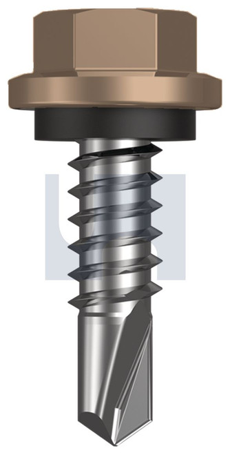 METAL SDS HEX HEAD + WASHER | C1022 Hardened | CL4 ST MET SEAL HX:14-14X 22
