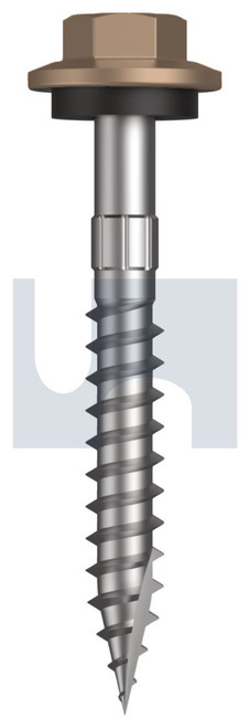 TYPE 17 HEX HEAD + WASHER | C1022 Hardened | CL4 ST T17 SEAL HX S:12-11X 45 (STONE - CL4)