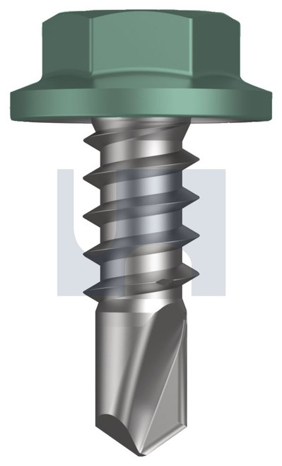 METAL SDS FLANGED HEX HEAD | C1022 Hardened | CL4 WI MET FLG HX: 8-18X 12 (Class 4)