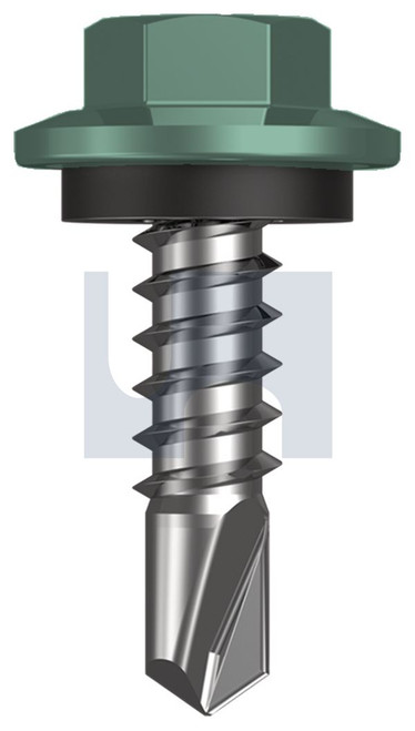 METAL SDS HEX HEAD + WASHER | C1022 Hardened | CL4 WI MET SEAL HX:12-14X 20 (WILDERNESS (RIVERGUM) -CL4)