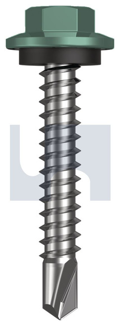 METAL SDS HEX HEAD + WASHER | C1022 Hardened | CL4 WI MET SEAL HX:12-14X 35