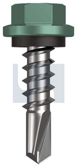 METAL SDS HEX HEAD + WASHER | C1022 Hardened | CL4 WI MET SEAL HX:14-10X 25