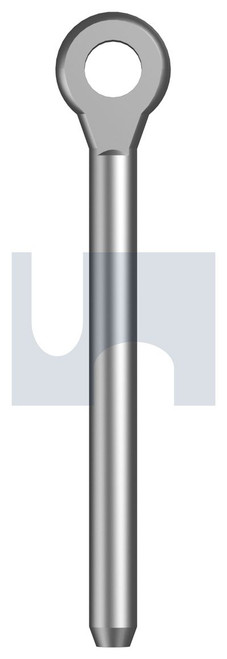TERMINAL SWAGE EYE | 316 Stainless | 316 T/SWG EYE: 8.0 X 133 (316 STAINLESS)
