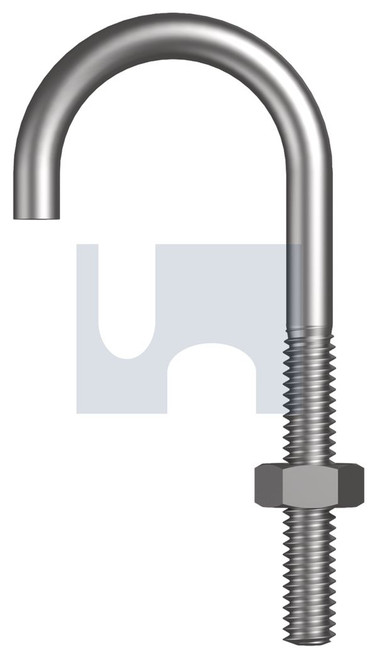 J BOLT KIT | Mild Steel | ZP J-BLT KIT: 1/4BSW X   1/2NB (ZINC PLATED (RoHS Compliant))